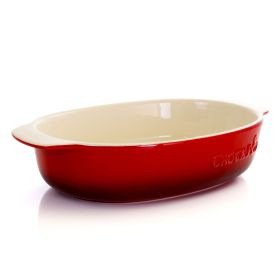 Crock Pot 2.5 Quart Red Stoneware Bake Pan