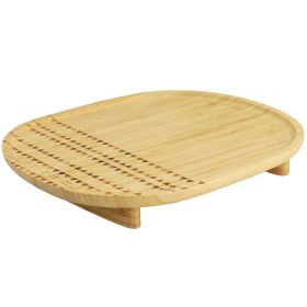 Gibson Home 13.5 Inch Sadler Wooden Serving Tray