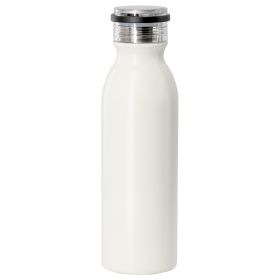 Gibson Home Marina 20oz Stainless Steel Thermal Bottle with Acrylic Lid in Cream