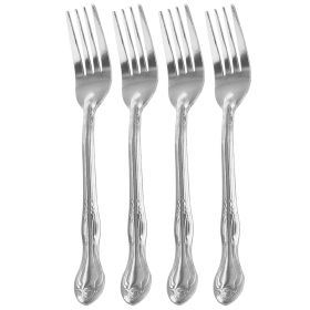 Gibson Home Abbie 4 Piece Stainless Steel Dinner Fork Set