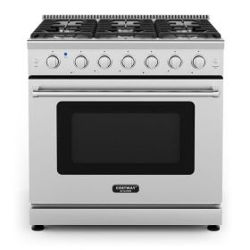 36 Inches Freestanding Natural Gas Range with 6 Burners Cooktop