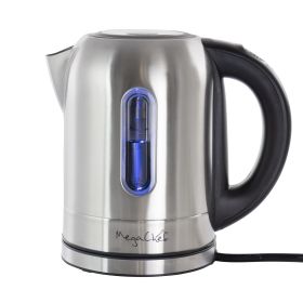 MegaChef 1.7Lt. Stainless Steel Electric Tea Kettle With 5 Preset Temps