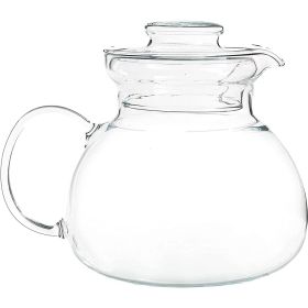 1.5 Quart Stovetop Clear Glass Teapot Kettle with Lid - Microwave Safe