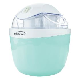 Brentwood 1 Quart Ice Cream and Sorbet Maker, Frozen Yogurt, Gelato, and Custard Machine in Blue